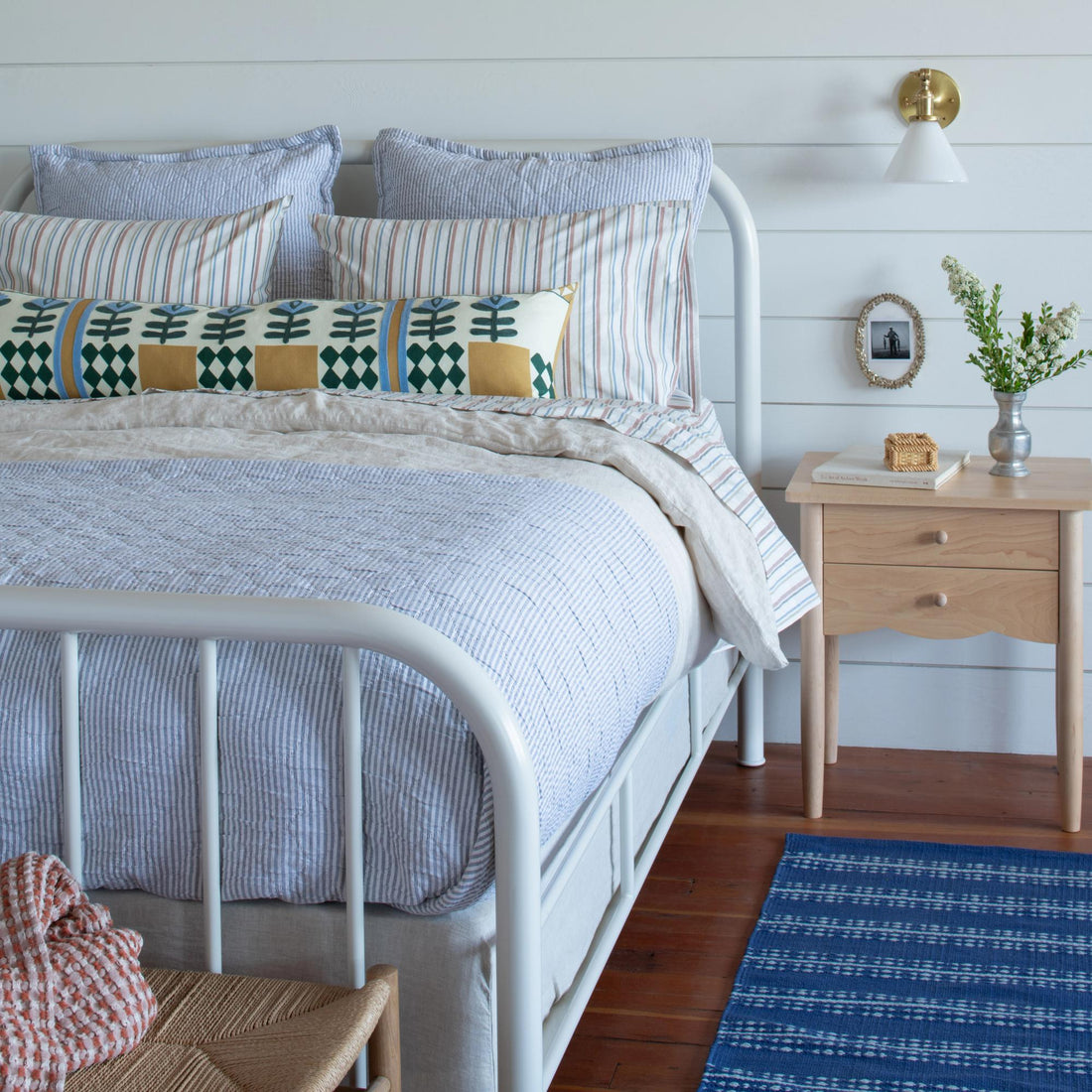 Coastal-inspired bedroom.