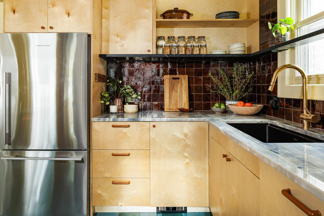 kitchen with butterstoch hardware