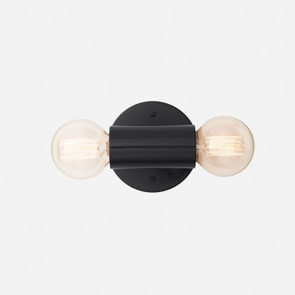 Cylinder Double Sconce