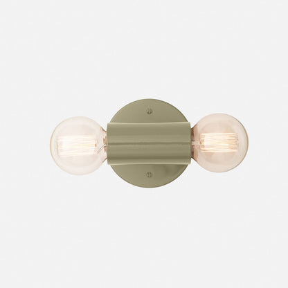 Cylinder Double Sconce