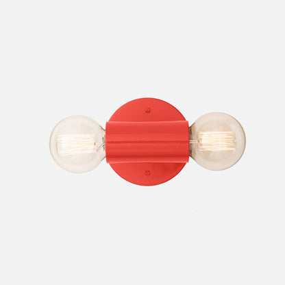 Cylinder Double Sconce