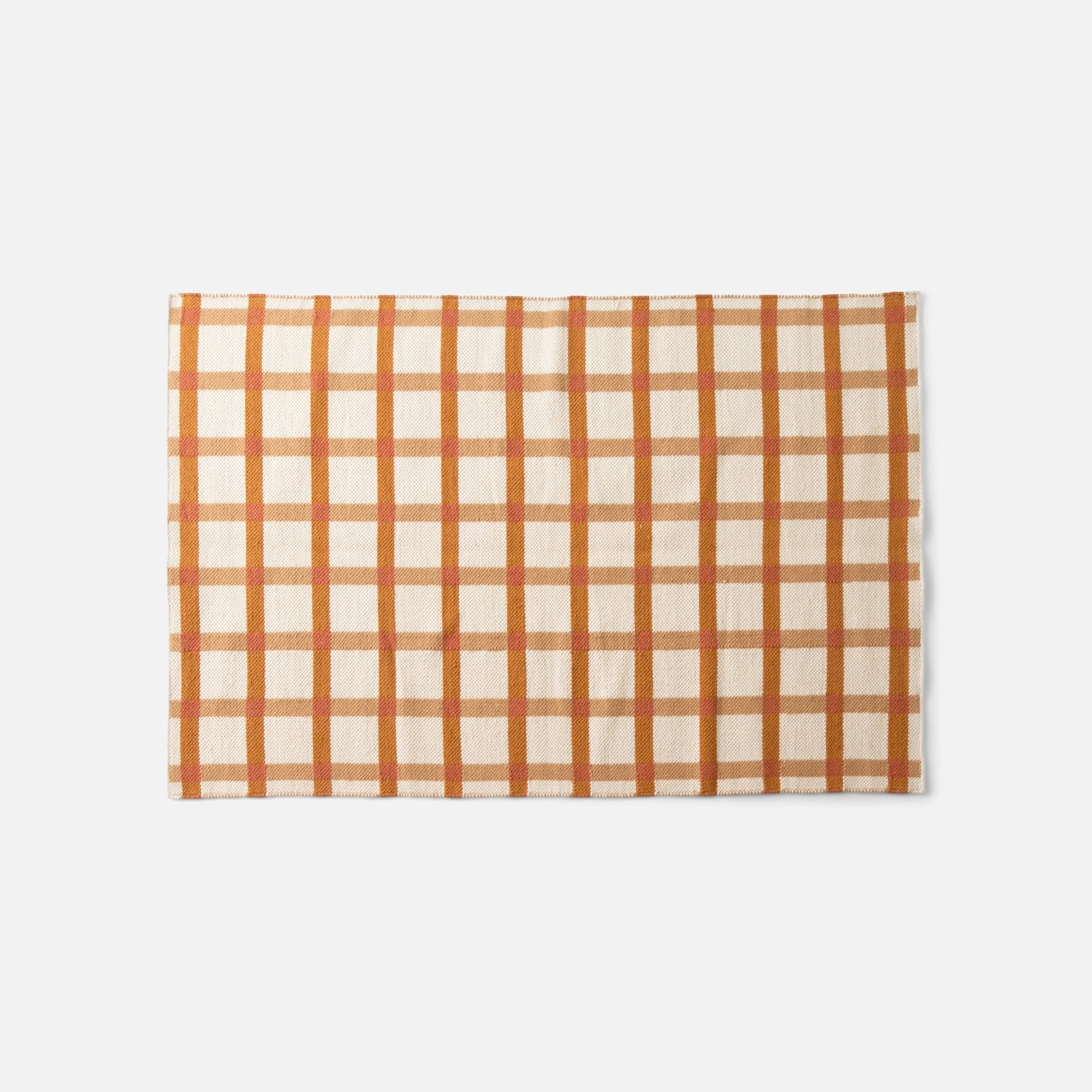 Plaid Wool Rug
