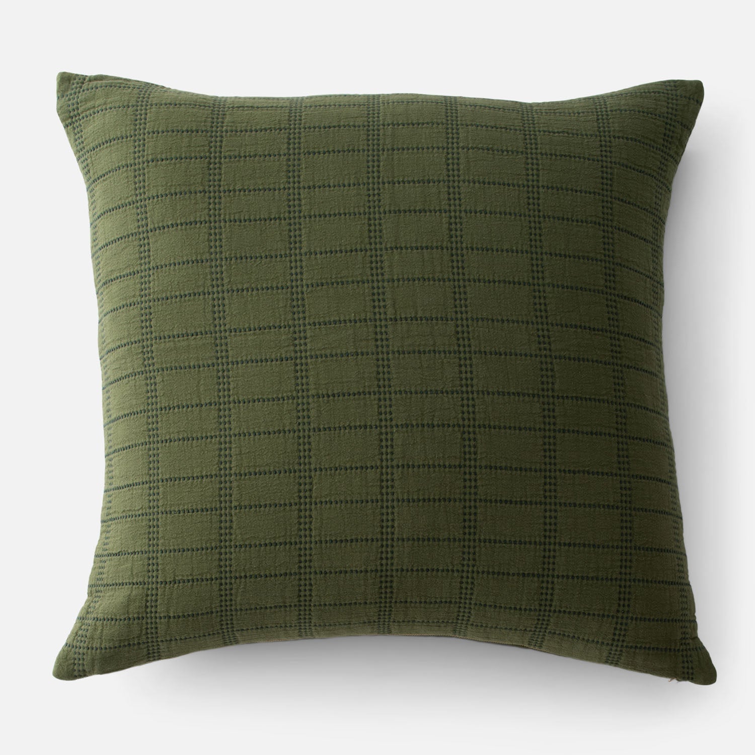 Grid Stitch Pillow Cover