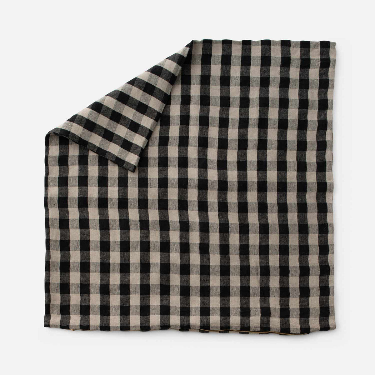 Linen Check Throw Pillow