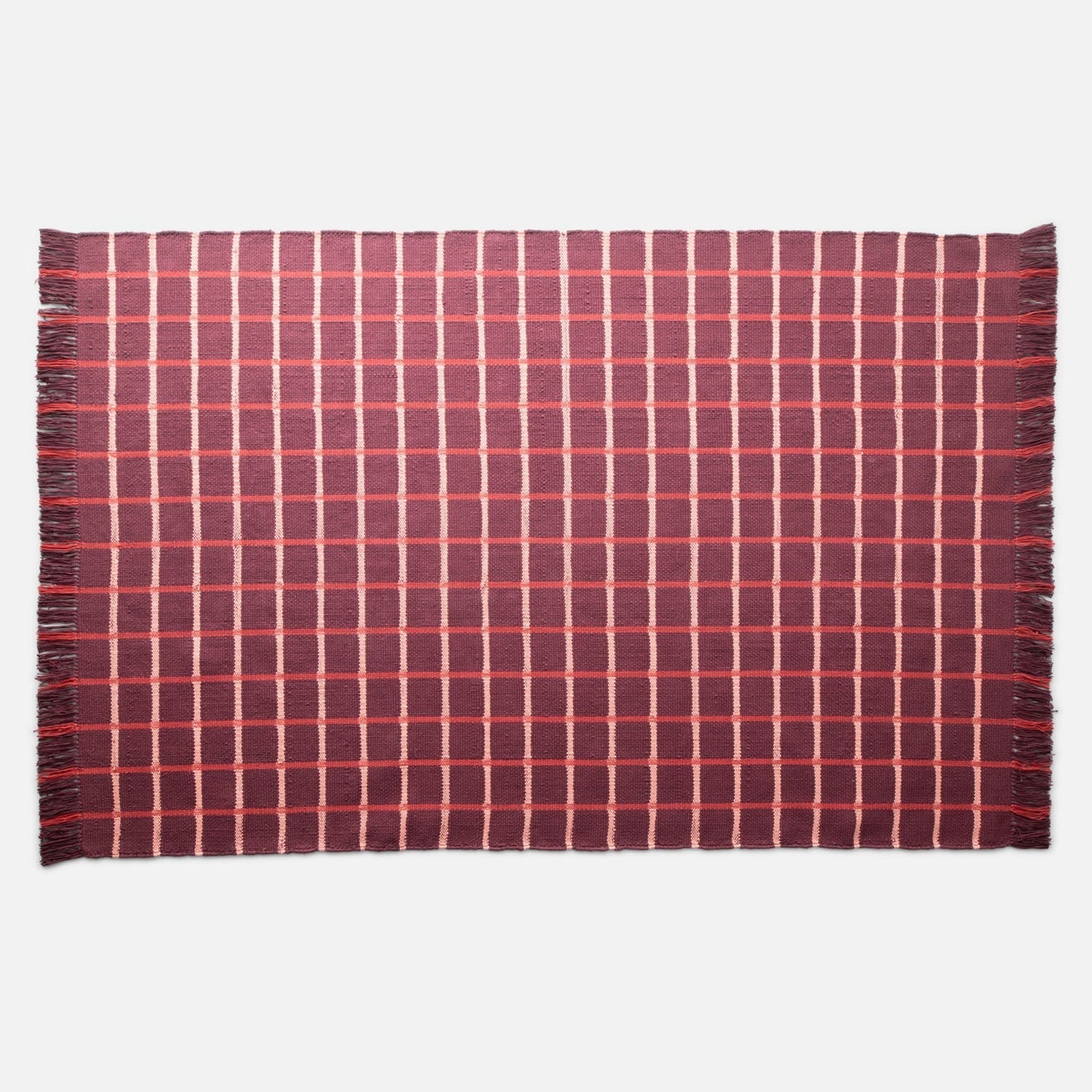 Grid Cotton Rug