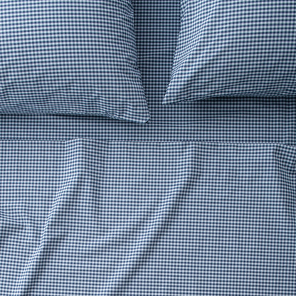 Gingham Percale Sheet Set
