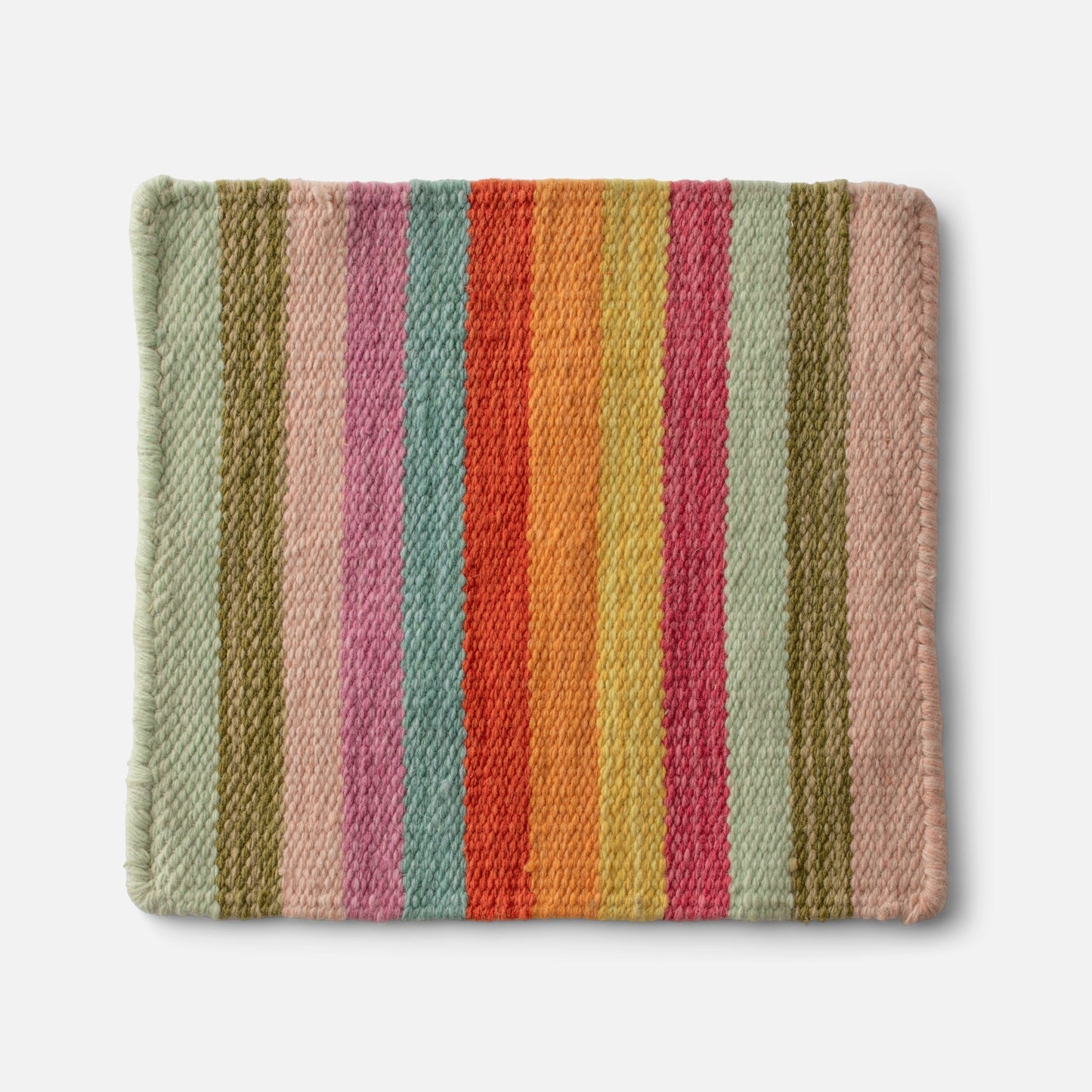 Multicolor striped swatch of Lisse Performance Rug