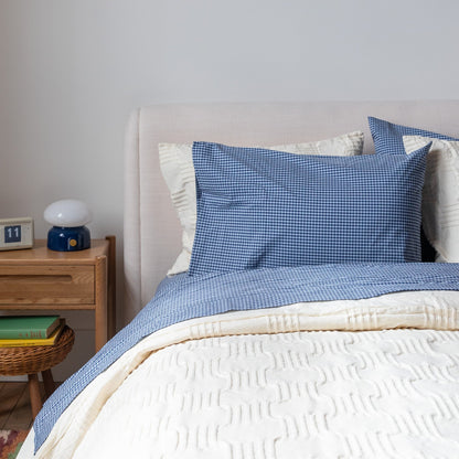 Gingham Percale Pillow Case, Set of 2