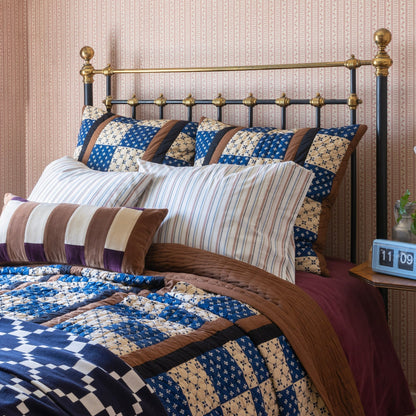 Pieced Velvet Pillow Cover