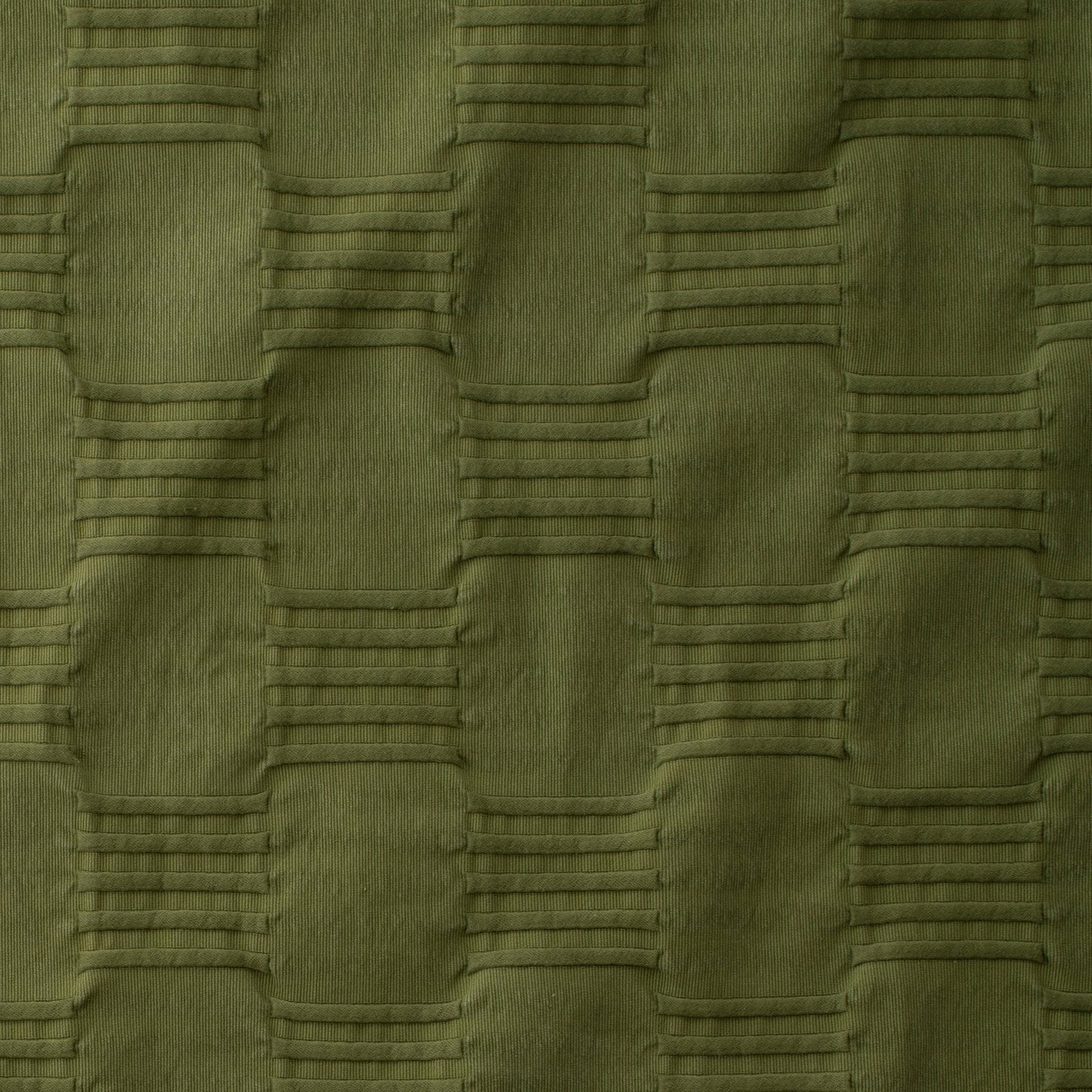 Alder Green woven cotton pintuck swatch