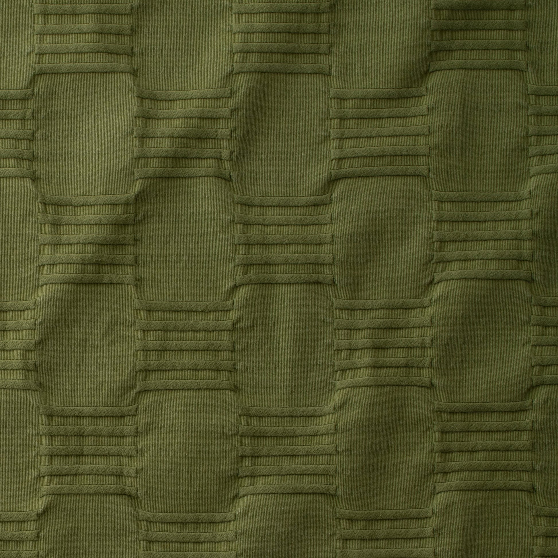 Alder Green woven cotton pintuck swatch